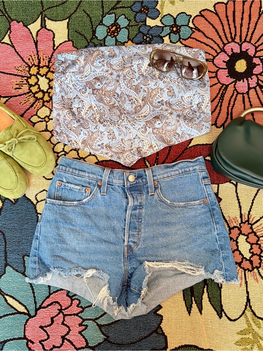 Hollister Paisley Bandana Tube Top